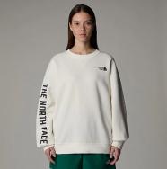 THE NORTH FACE FELPA VARSITY CON GRAFICA DONNA - White Dune