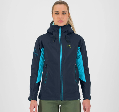 KARPOS STORM EVO W JACKET - Vulcan/Blue Atoll