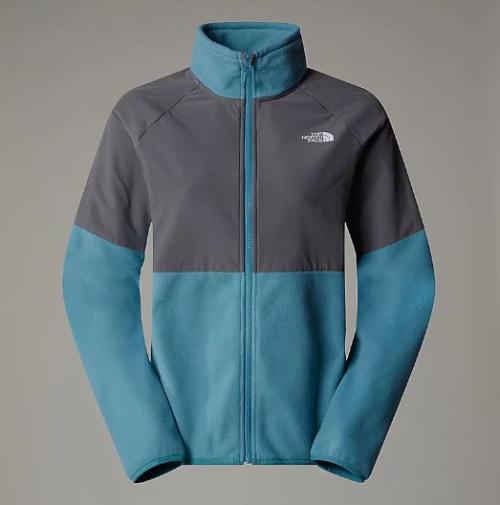 THE NORTH FACE PILE PESANTE CON CERNIERA INTEGRALE GLACIER DONNA - Algae Blue/Smoked Pearl