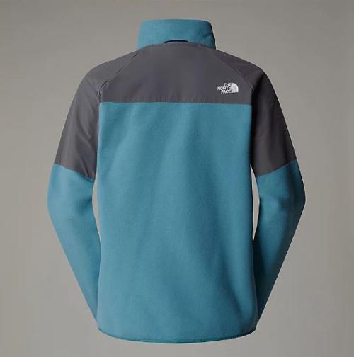 THE NORTH FACE PILE PESANTE CON CERNIERA INTEGRALE GLACIER DONNA - Algae Blue/Smoked Pearl