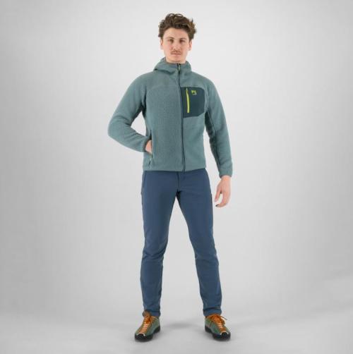 KARPOS MOIAZZA RETRO' FLEECE HOODIE - North Atlantic/Forest