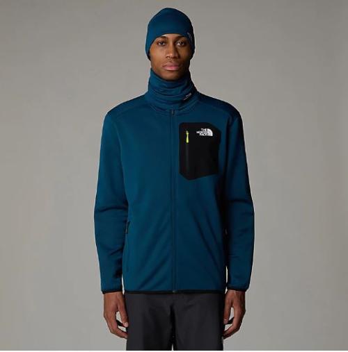 THE NORTH FACE PILE CREST CON CERNIERA INTEGRALE UOMO - Midnight Petrol/TNF Black