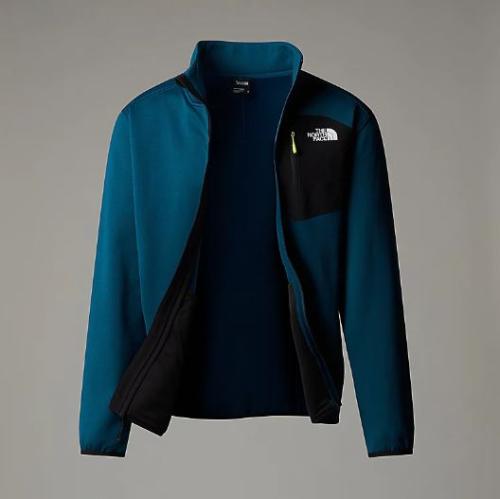 THE NORTH FACE PILE CREST CON CERNIERA INTEGRALE UOMO - Midnight Petrol/TNF Black