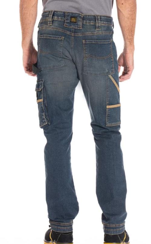 RICA LEWIS JOBDY - Jeans da lavoro multitasche stretch Fibreflex