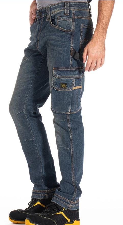 RICA LEWIS JOBDY - Jeans da lavoro multitasche stretch Fibreflex